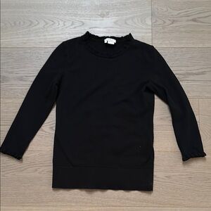 Kate Spade Black Textured Turtleneck Sweater